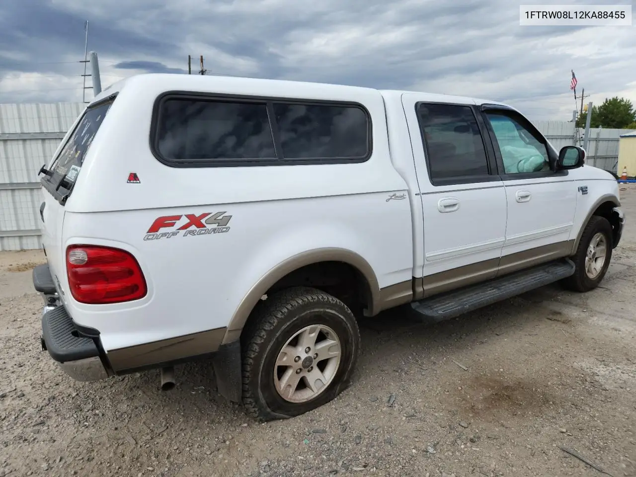 1FTRW08L12KA88455 2002 Ford F150 Supercrew