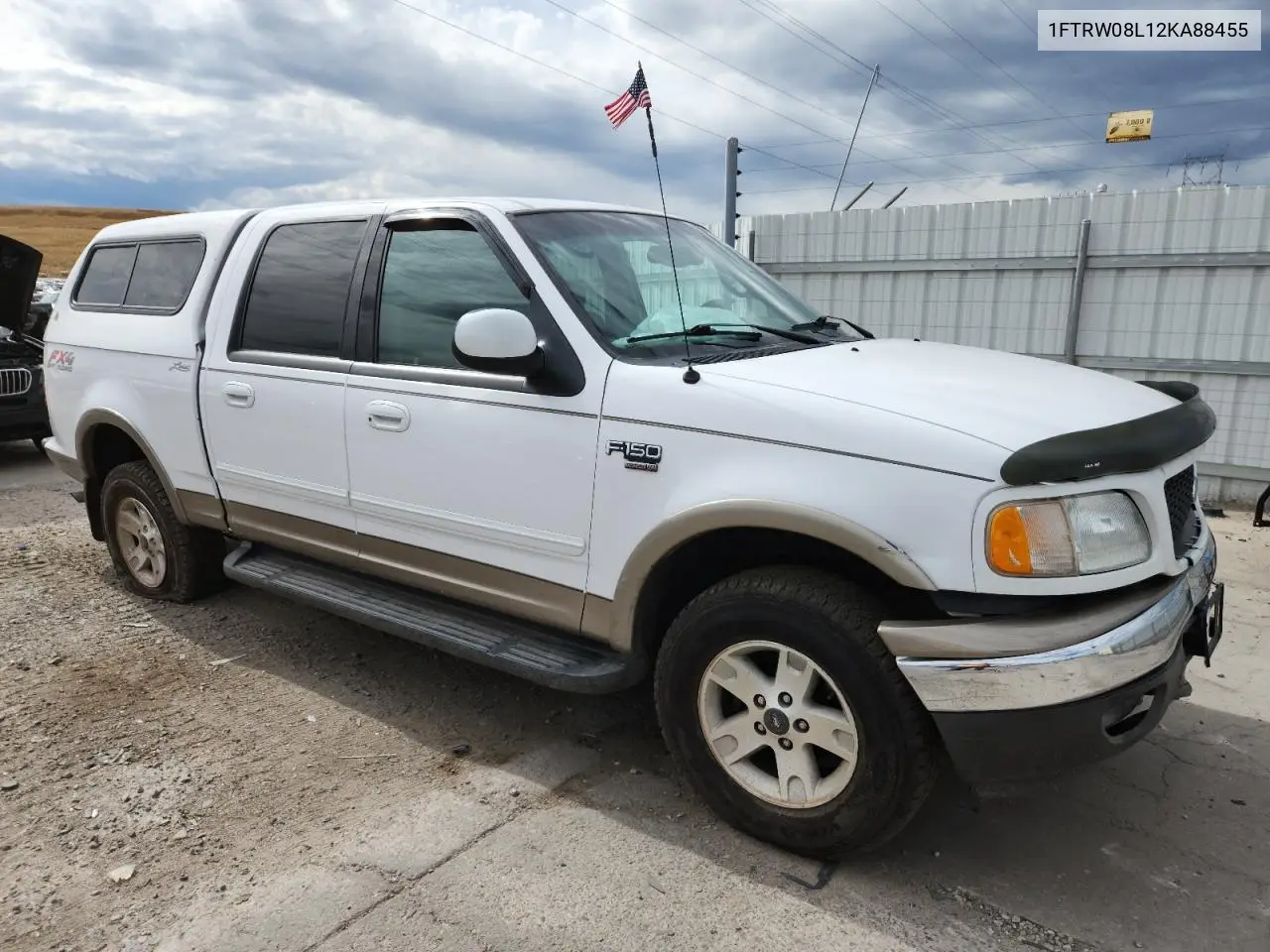 1FTRW08L12KA88455 2002 Ford F150 Supercrew