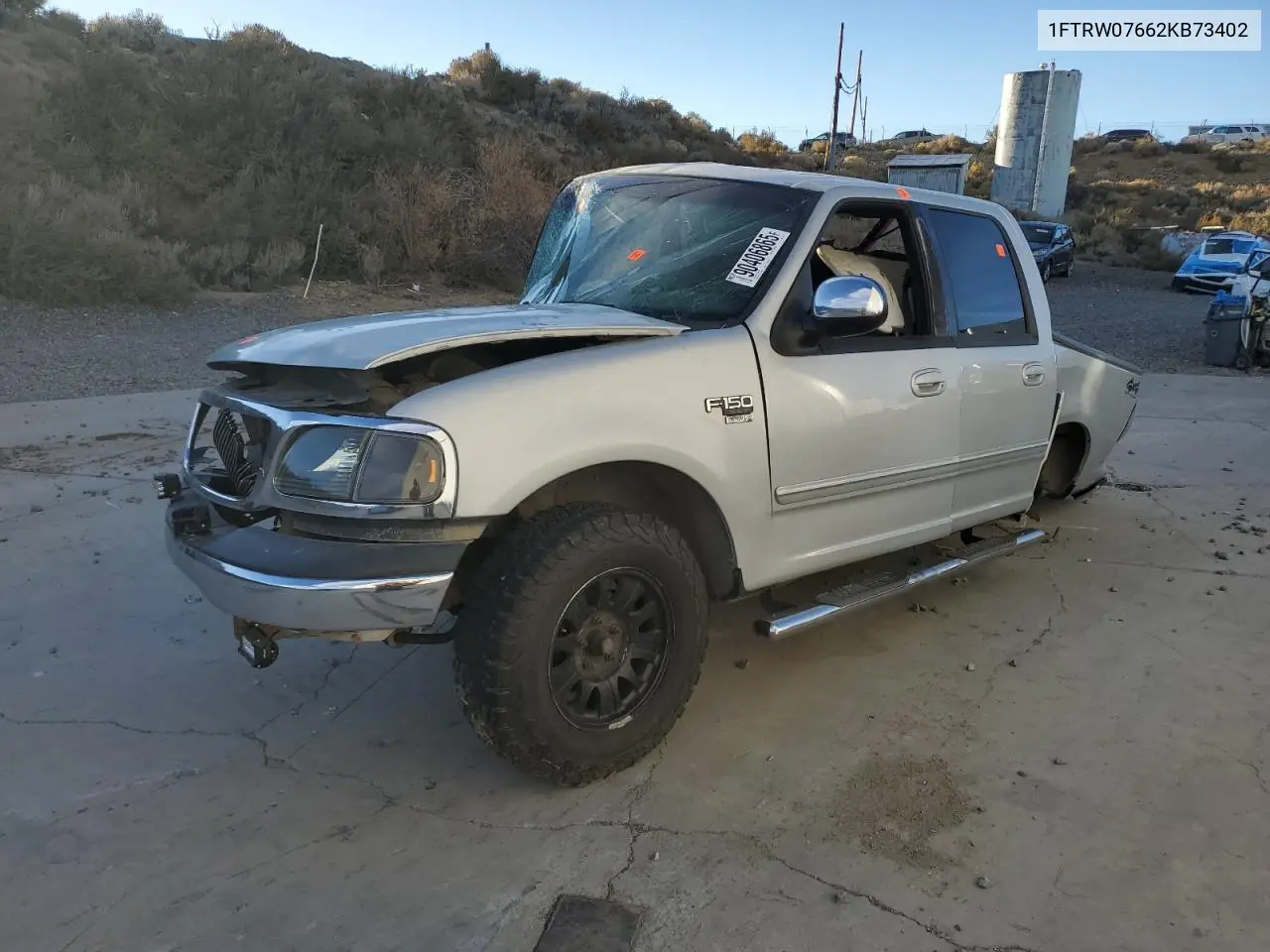 1FTRW07662KB73402 2002 Ford F150 Supercrew