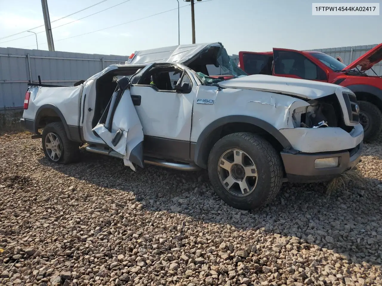 1FTPW14544KA02417 2004 Ford F150 Supercrew