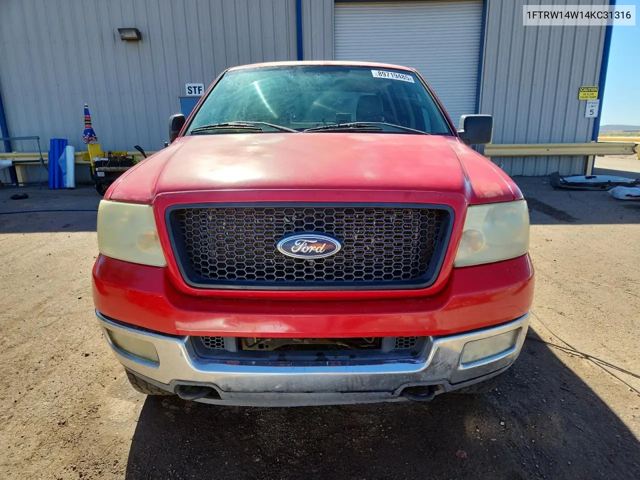 1FTRW14W14KC31316 2004 Ford F150 Supercrew