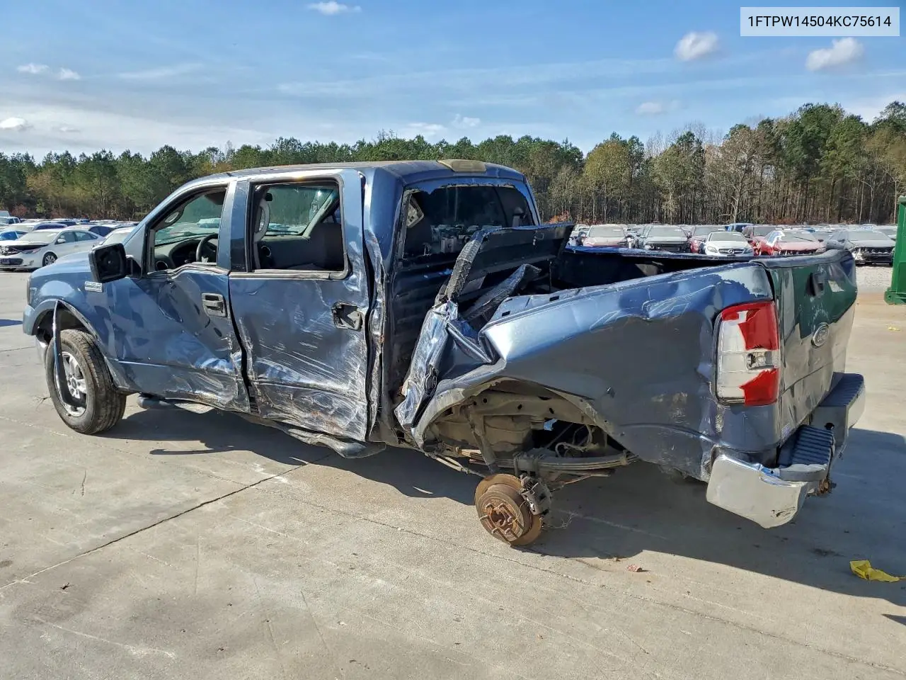 1FTPW14504KC75614 2004 Ford F150 Supercrew
