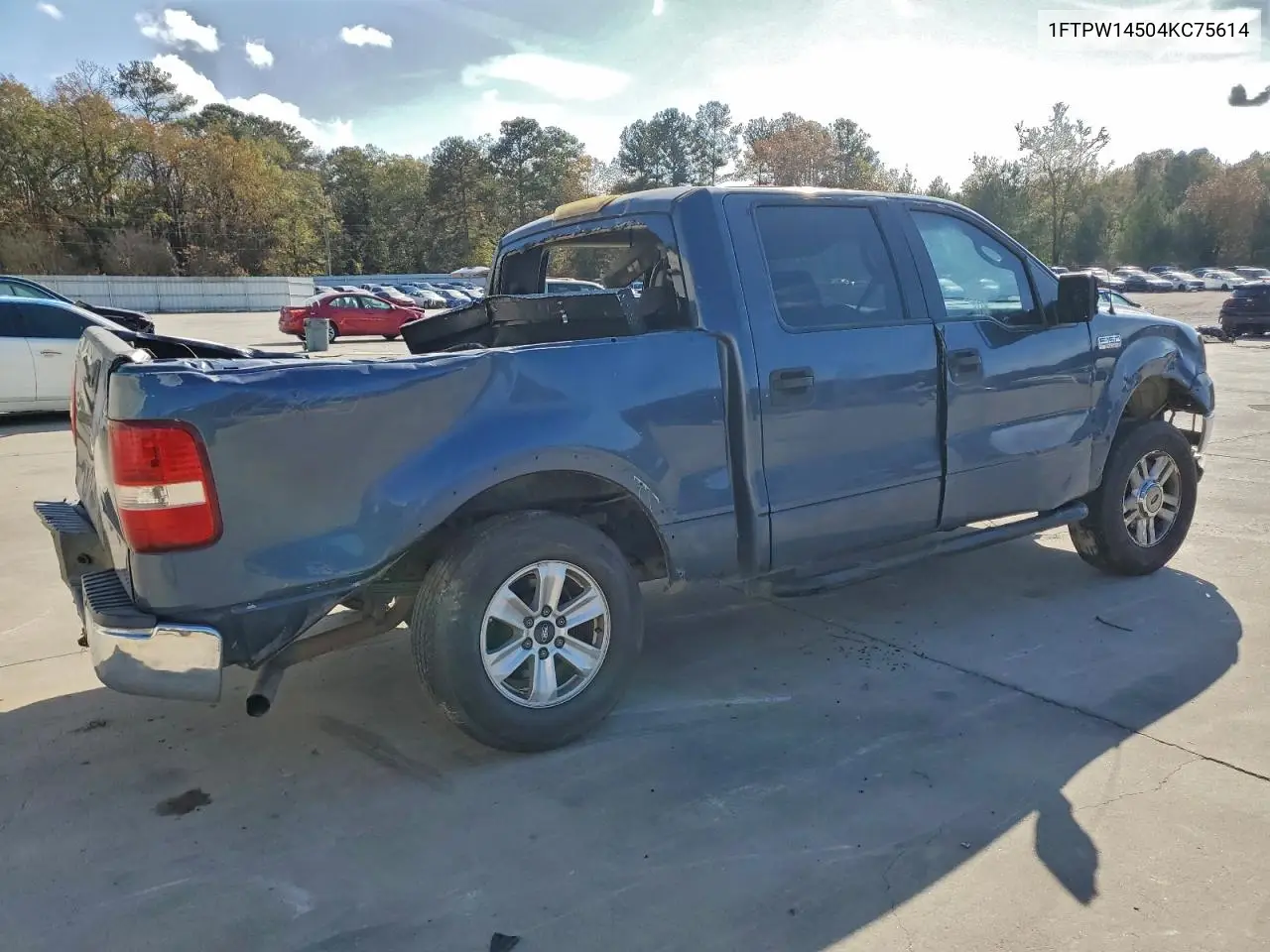1FTPW14504KC75614 2004 Ford F150 Supercrew