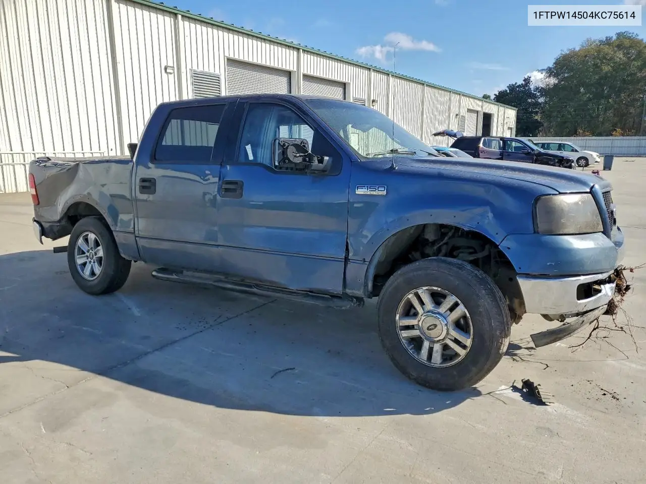1FTPW14504KC75614 2004 Ford F150 Supercrew