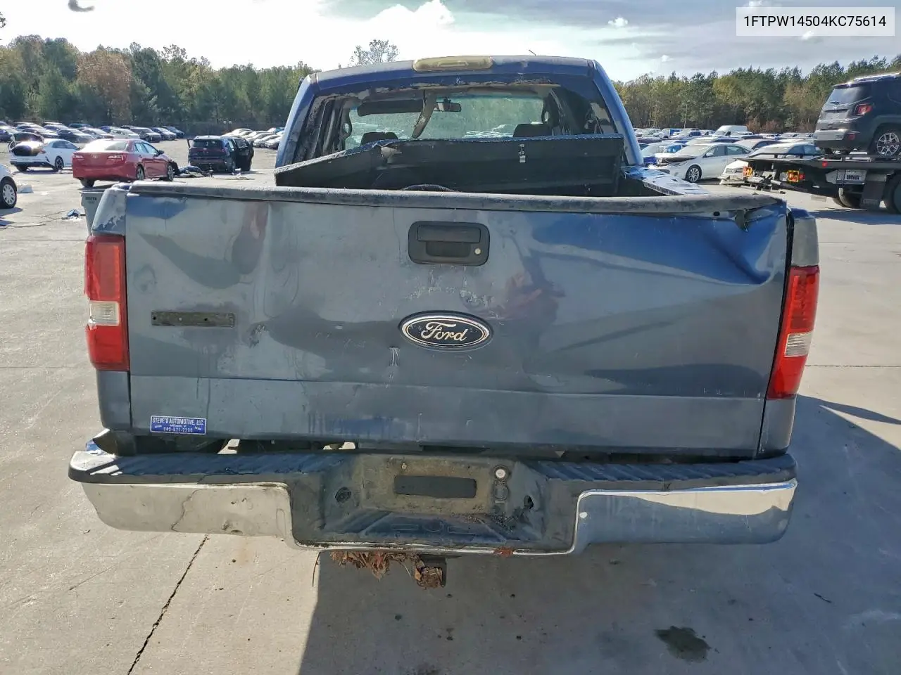 1FTPW14504KC75614 2004 Ford F150 Supercrew