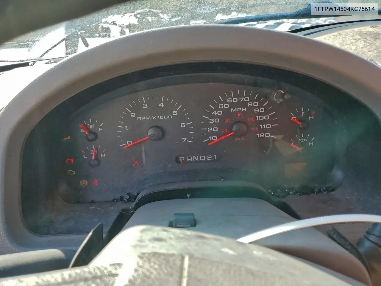 1FTPW14504KC75614 2004 Ford F150 Supercrew