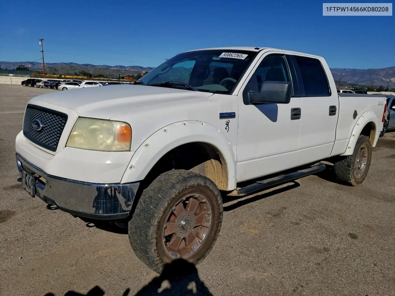 1FTPW14566KD80208 2006 Ford F150 Supercrew