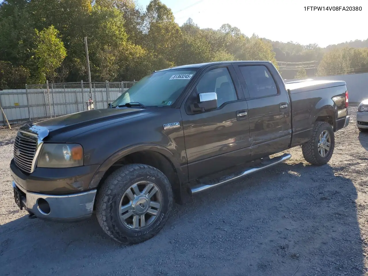 1FTPW14V08FA20380 2008 Ford F150 Supercrew