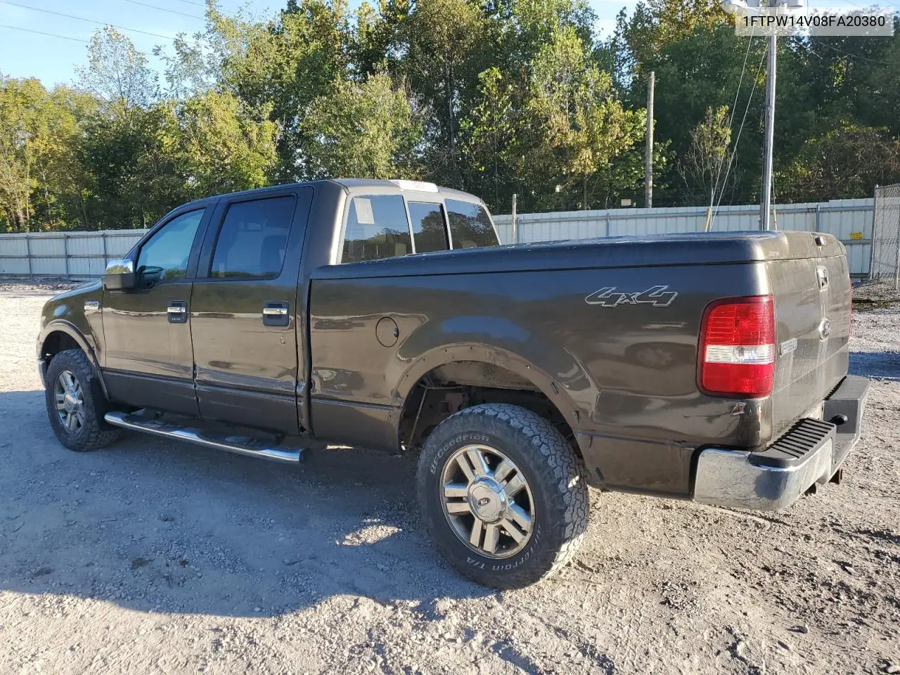 1FTPW14V08FA20380 2008 Ford F150 Supercrew