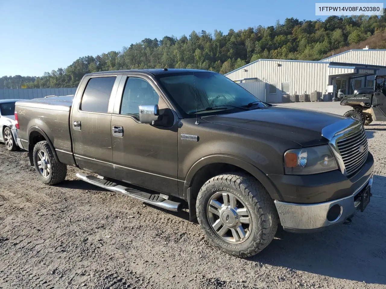 1FTPW14V08FA20380 2008 Ford F150 Supercrew