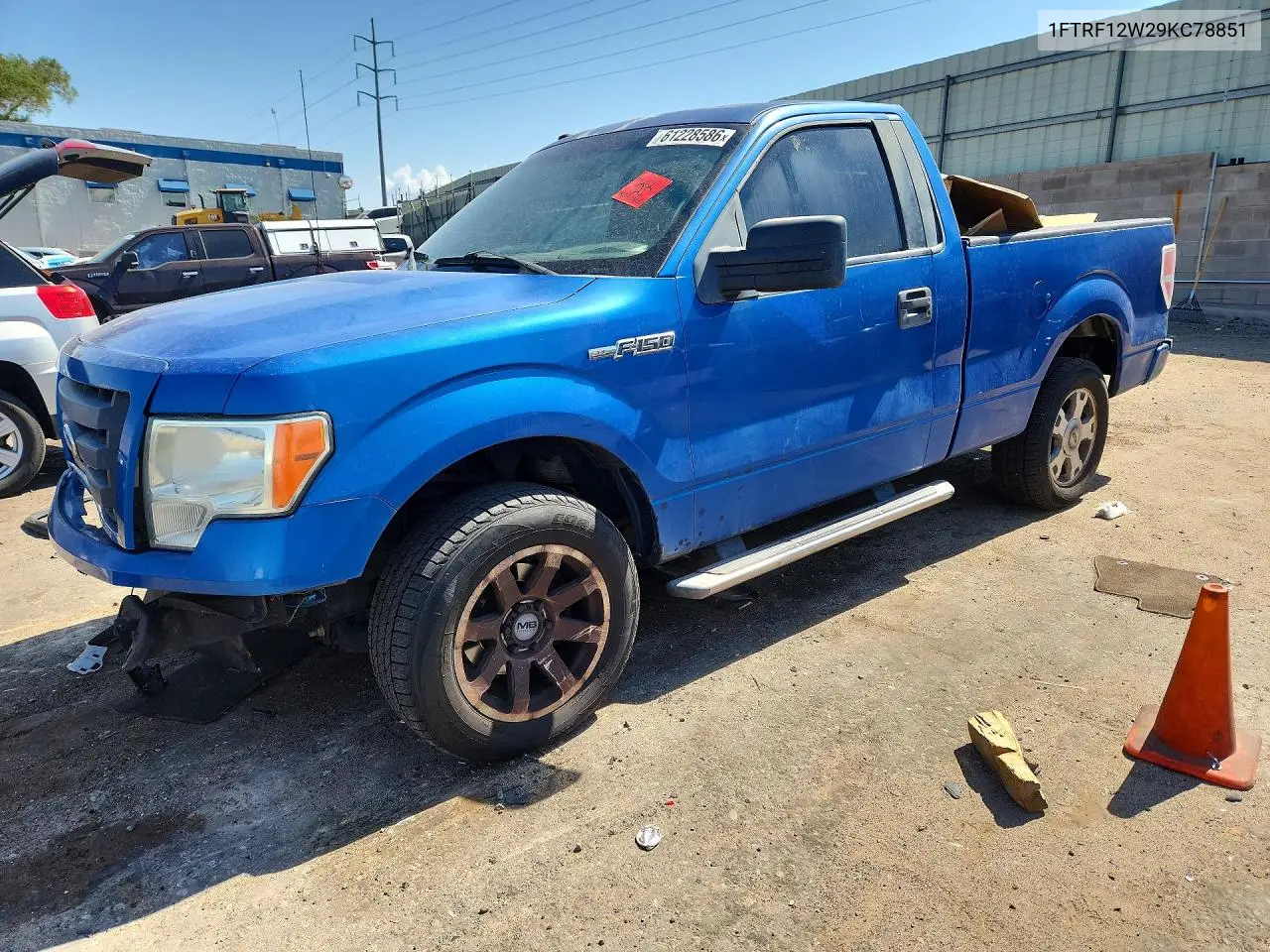 2009 Ford F150 VIN: 1FTRF12W29KC78851 Lot: 61228586