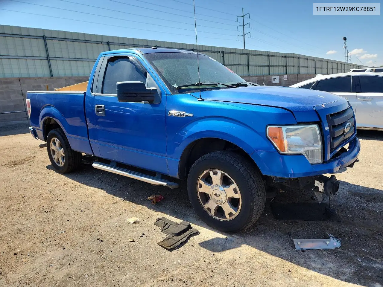 2009 Ford F150 VIN: 1FTRF12W29KC78851 Lot: 61228586