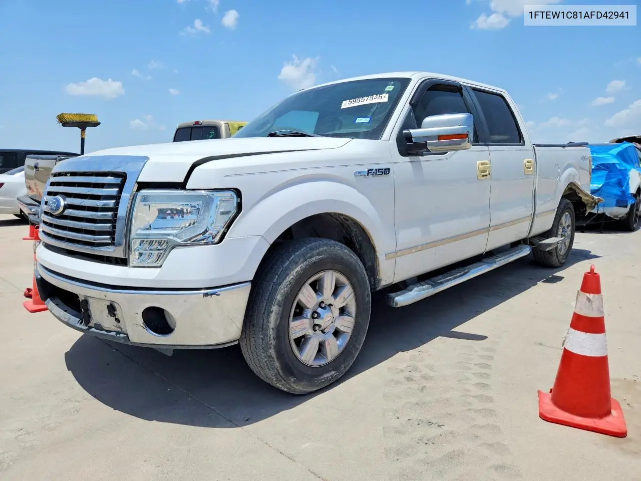 2010 Ford F150 Supercrew VIN: 1FTEW1C81AFD42941 Lot: 59857846