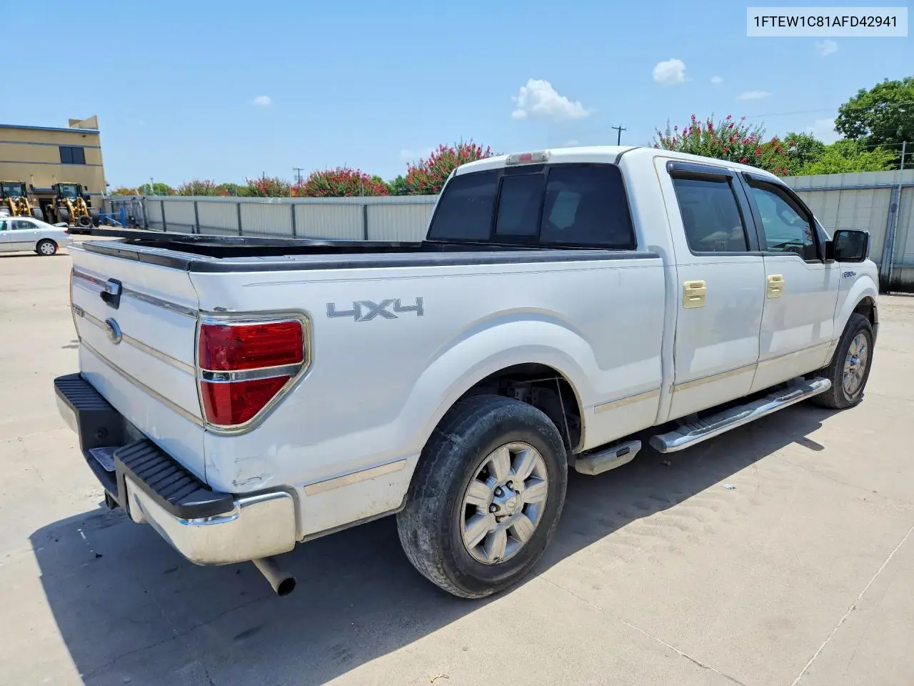 2010 Ford F150 Supercrew VIN: 1FTEW1C81AFD42941 Lot: 59857846