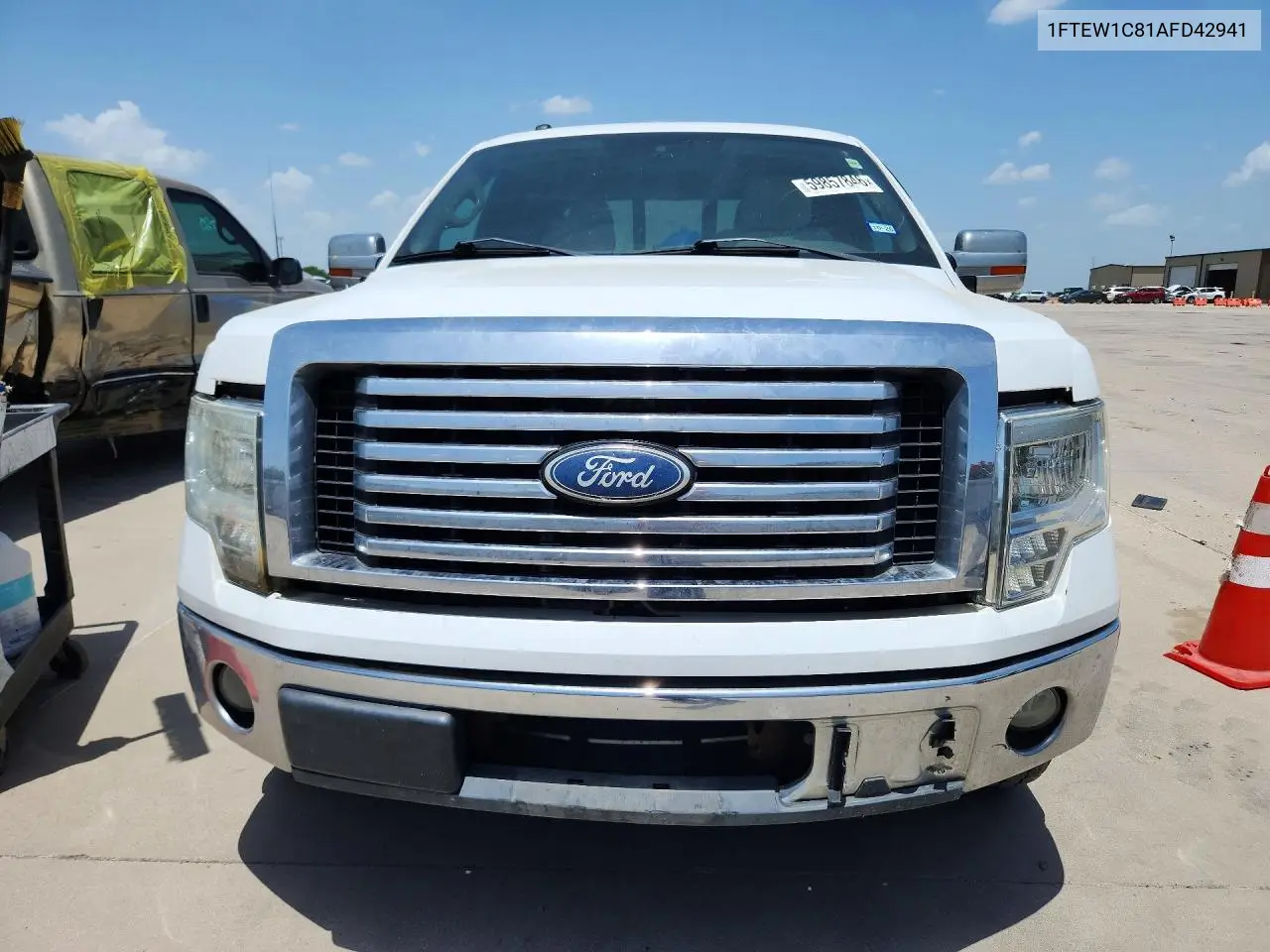 2010 Ford F150 Supercrew VIN: 1FTEW1C81AFD42941 Lot: 59857846