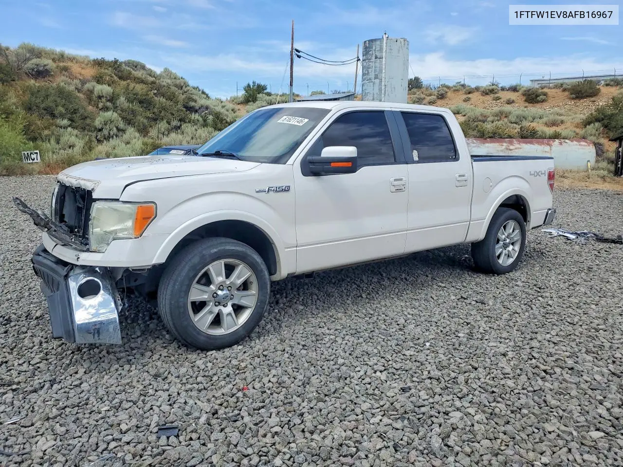 2010 Ford F150 Supercrew VIN: 1FTFW1EV8AFB16967 Lot: 61621146