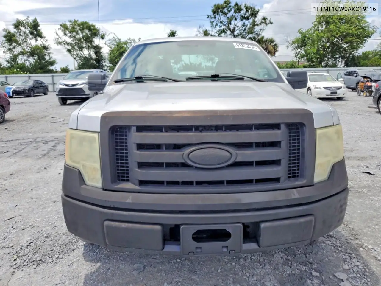 2010 Ford F150 VIN: 1FTMF1CW0AKC19116 Lot: 61859096