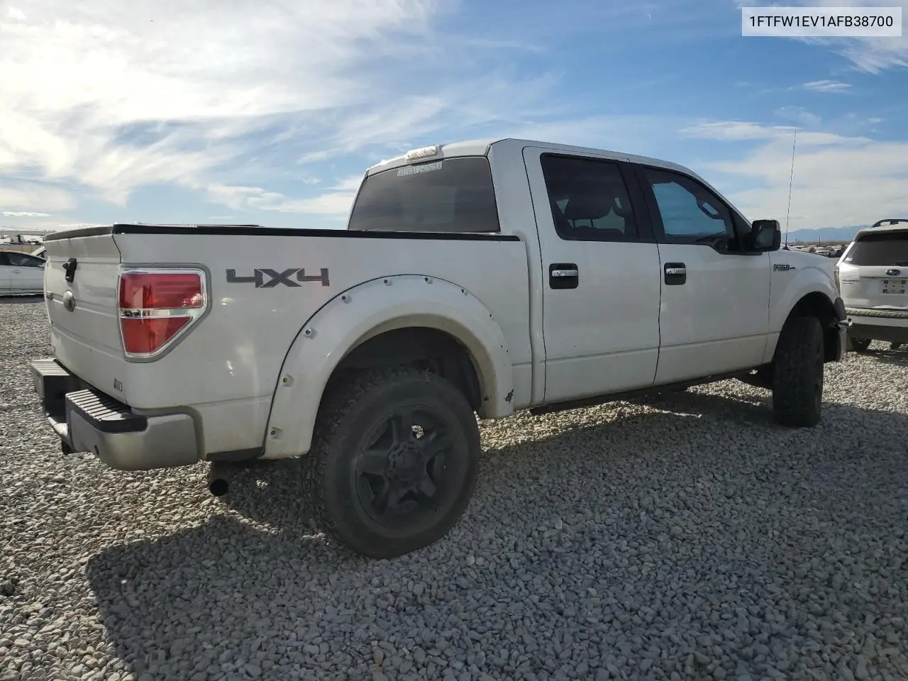 1FTFW1EV1AFB38700 2010 Ford F150 Supercrew
