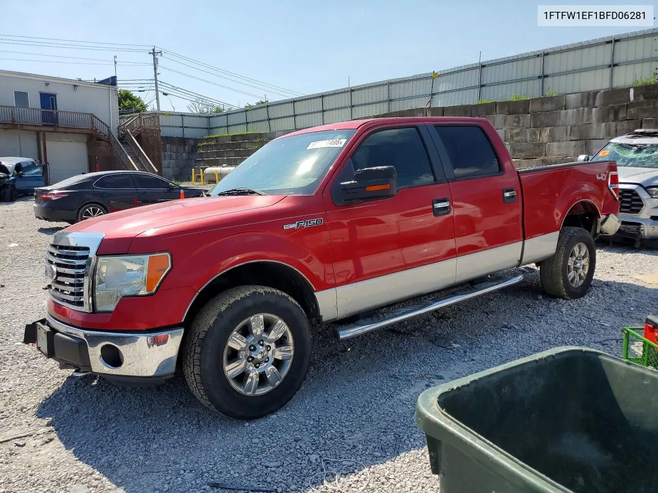 2011 Ford F150 Supercrew VIN: 1FTFW1EF1BFD06281 Lot: 61302486