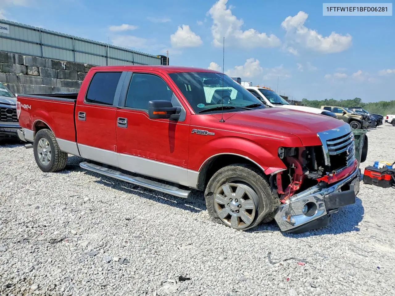 2011 Ford F150 Supercrew VIN: 1FTFW1EF1BFD06281 Lot: 61302486