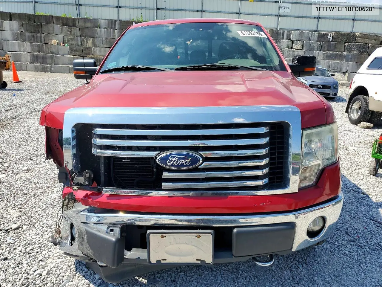 2011 Ford F150 Supercrew VIN: 1FTFW1EF1BFD06281 Lot: 61302486