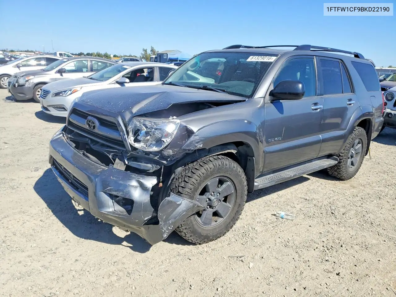 2011 Ford F150 Supercrew VIN: 1FTFW1CF9BKD22190 Lot: 85984435