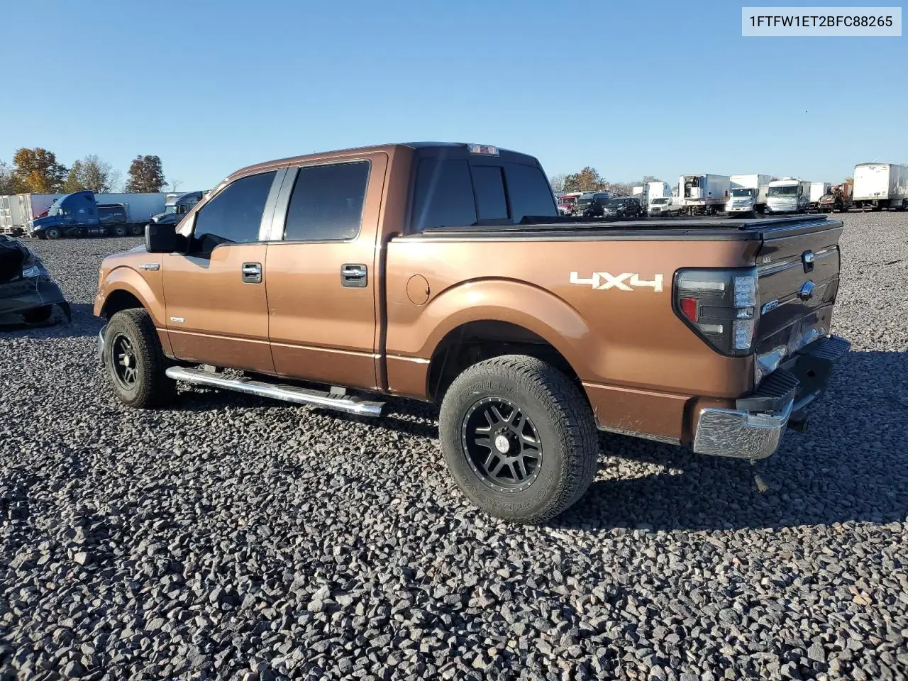 1FTFW1ET2BFC88265 2011 Ford F150 Supercrew