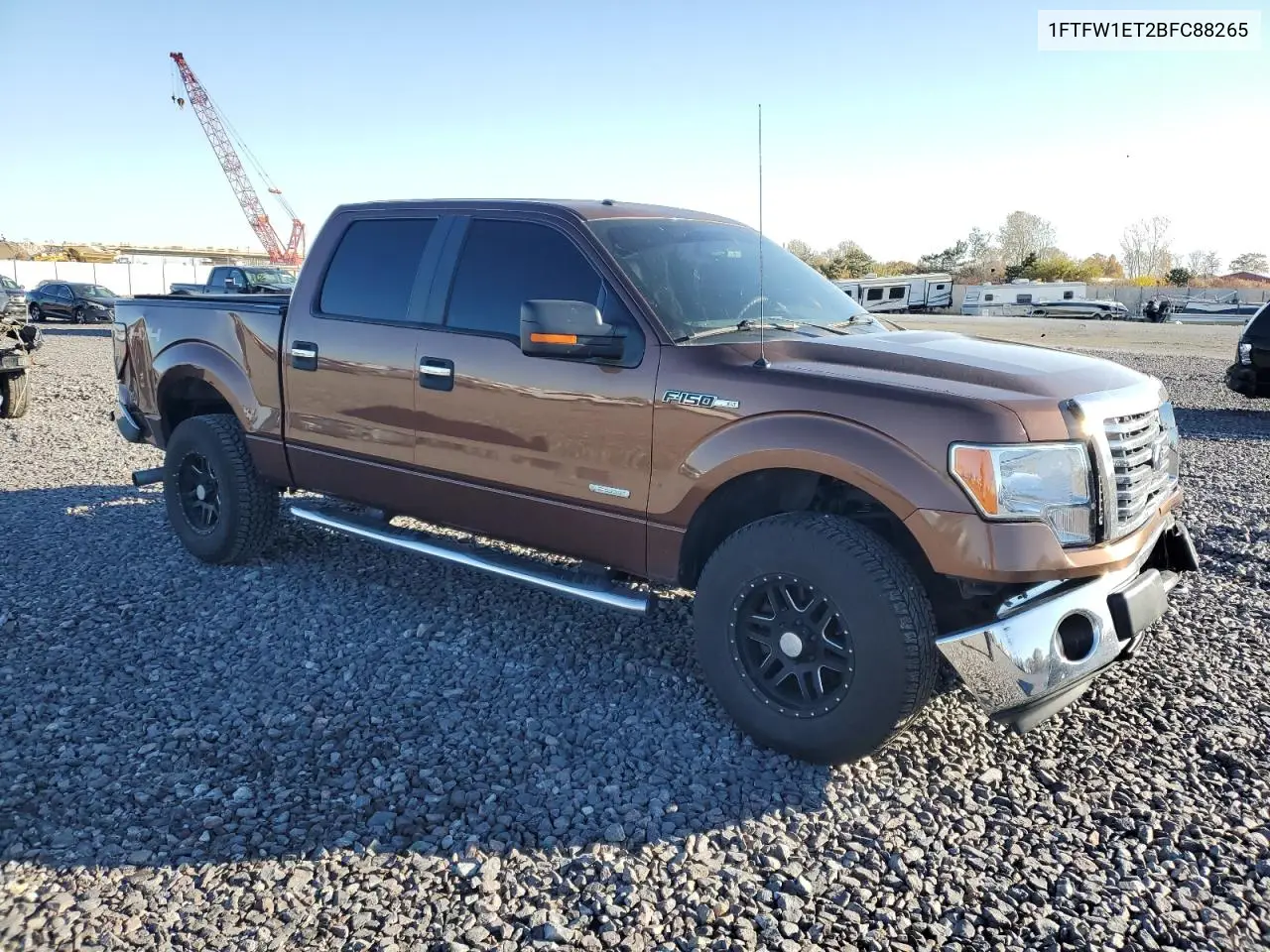 1FTFW1ET2BFC88265 2011 Ford F150 Supercrew