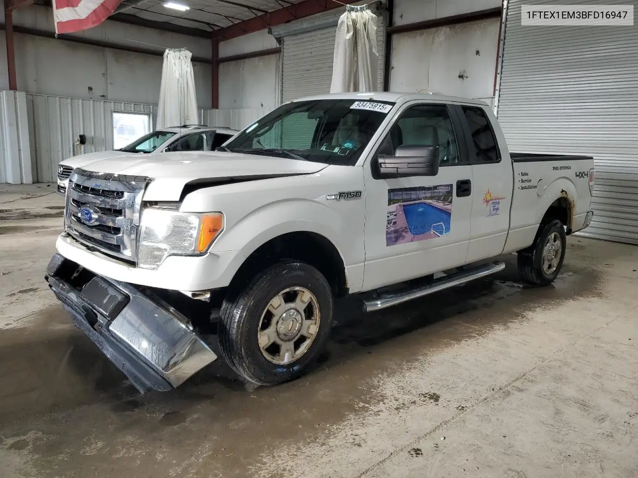 1FTEX1EM3BFD16947 2011 Ford F150 Super Cab