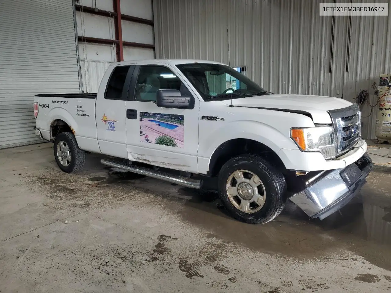 1FTEX1EM3BFD16947 2011 Ford F150 Super Cab