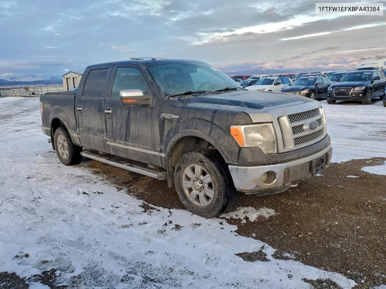 1FTFW1EFXBFA43384 2011 Ford F150 Supercrew