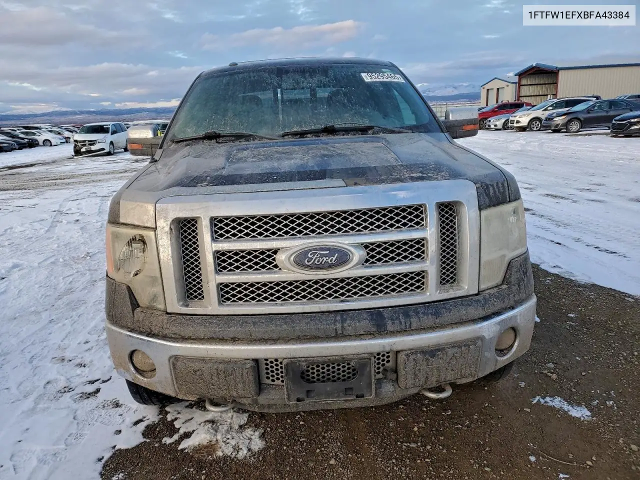 1FTFW1EFXBFA43384 2011 Ford F150 Supercrew
