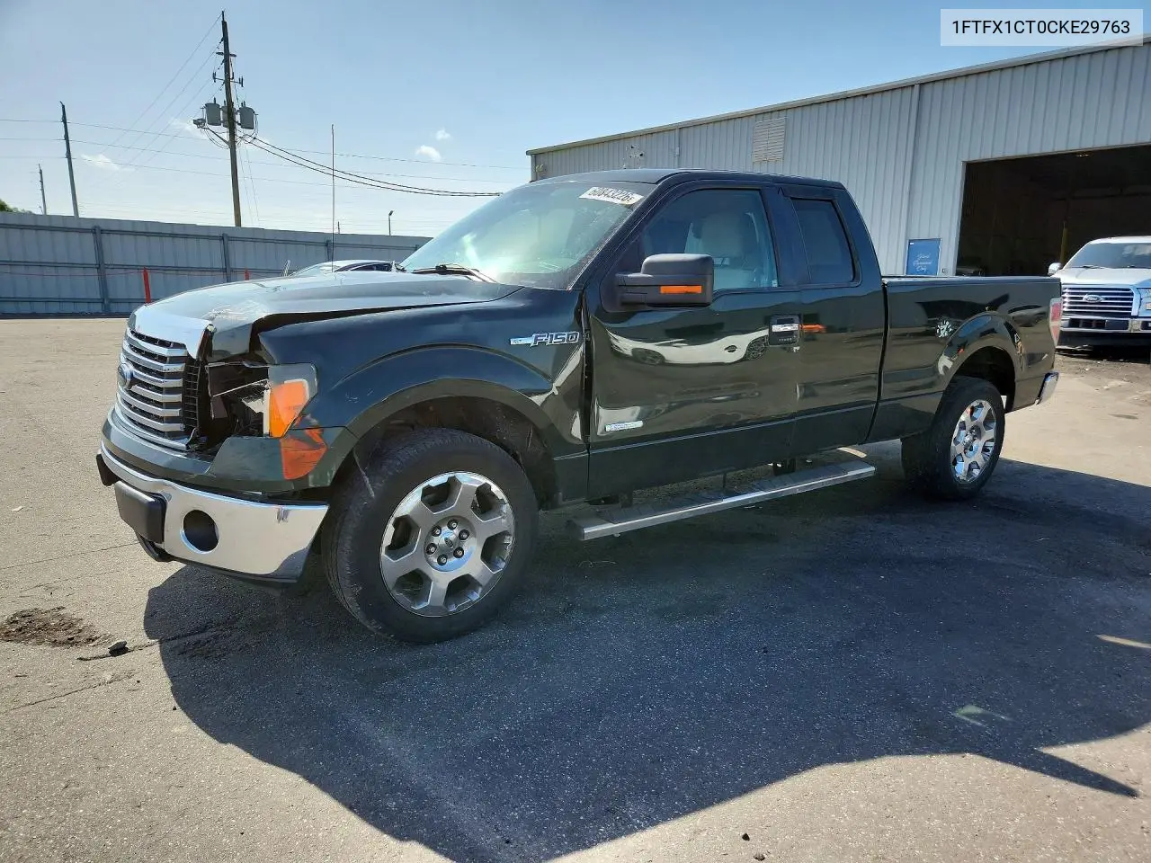2012 Ford F150 Super Cab VIN: 1FTFX1CT0CKE29763 Lot: 60843226