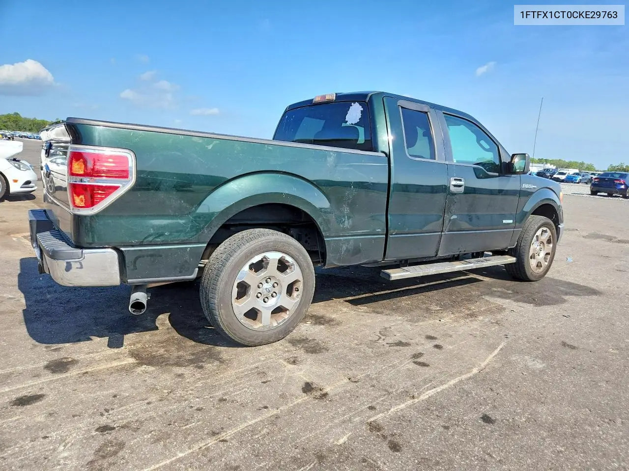 2012 Ford F150 Super Cab VIN: 1FTFX1CT0CKE29763 Lot: 60843226
