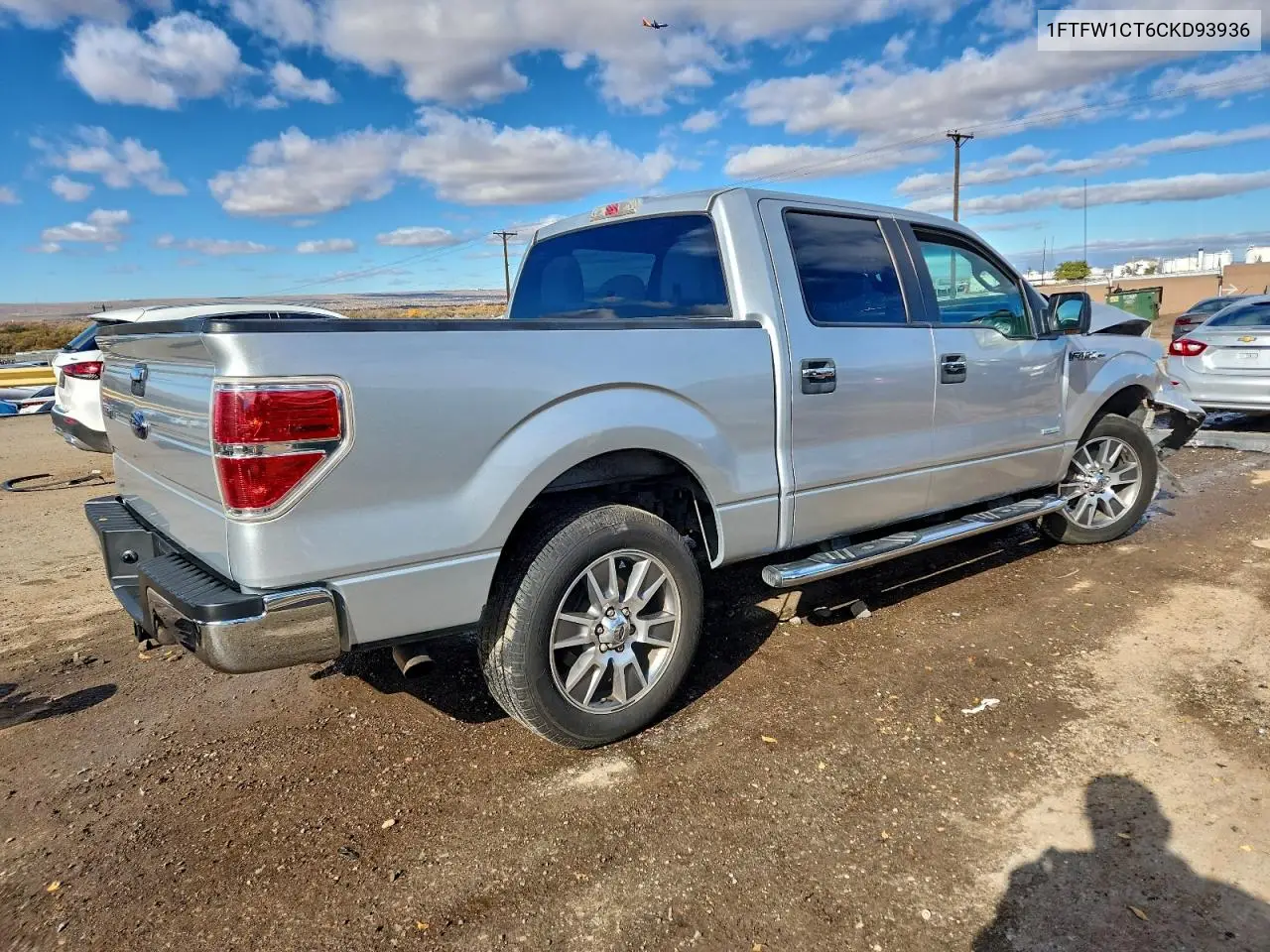 1FTFW1CT6CKD93936 2012 Ford F150 Supercrew