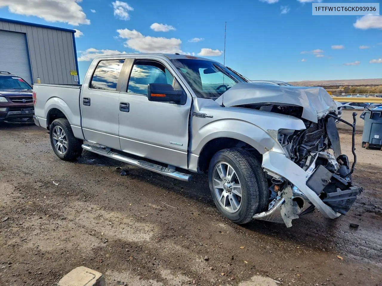 1FTFW1CT6CKD93936 2012 Ford F150 Supercrew