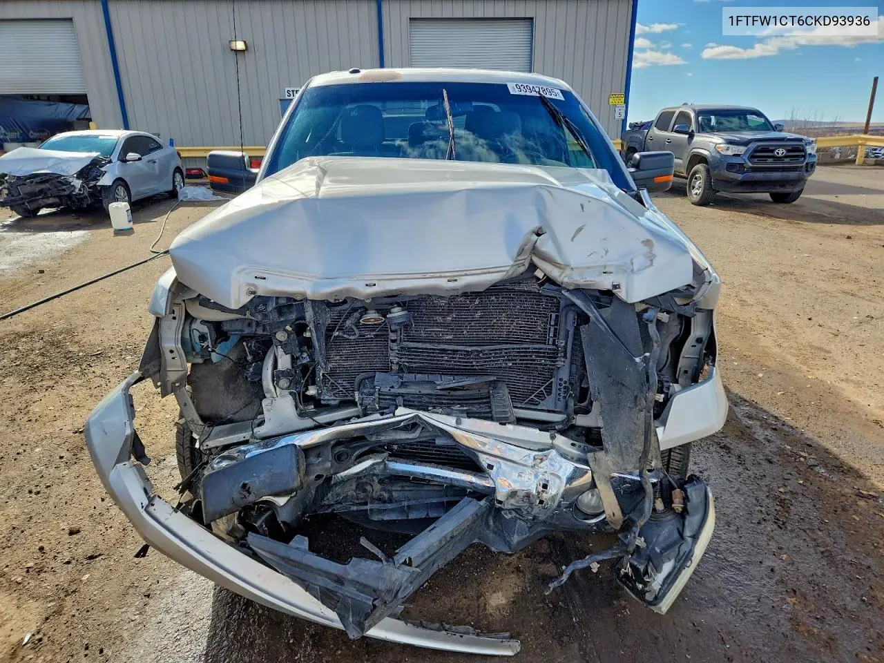 1FTFW1CT6CKD93936 2012 Ford F150 Supercrew