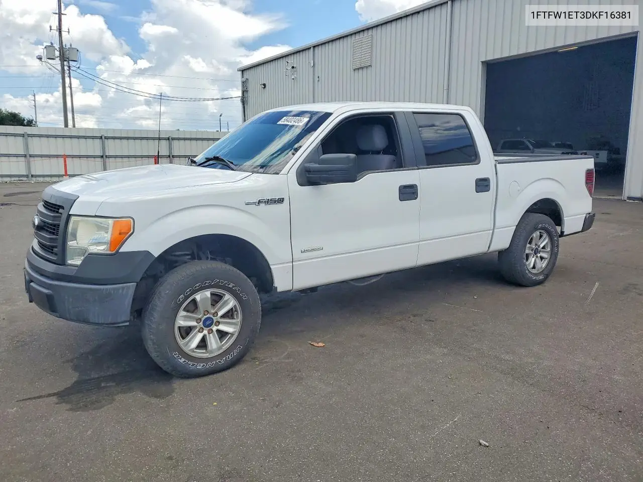 1FTFW1ET3DKF16381 2013 Ford F150 Supercrew