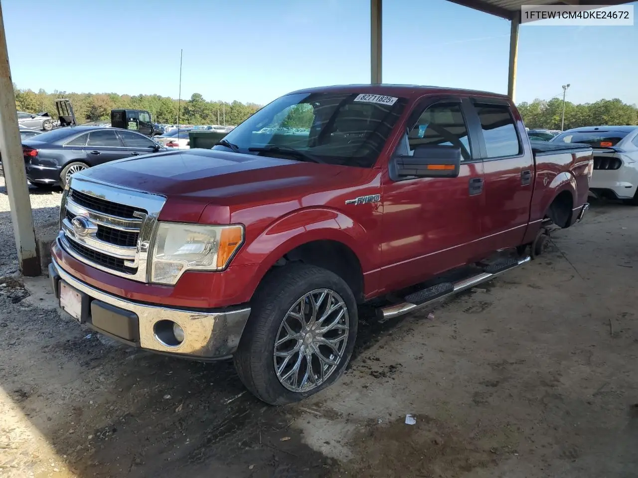 1FTEW1CM4DKE24672 2013 Ford F150 Supercrew