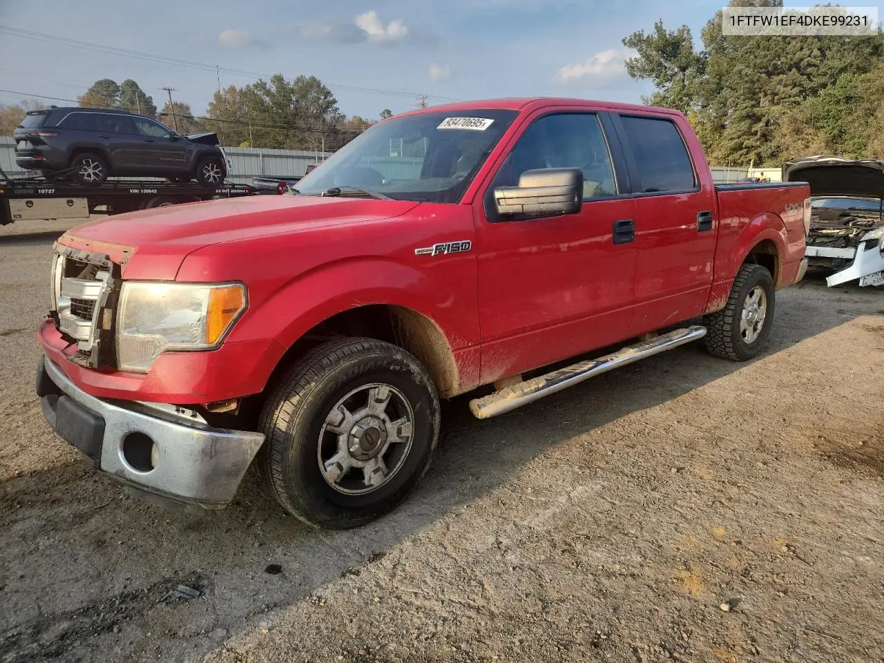 1FTFW1EF4DKE99231 2013 Ford F150 Supercrew