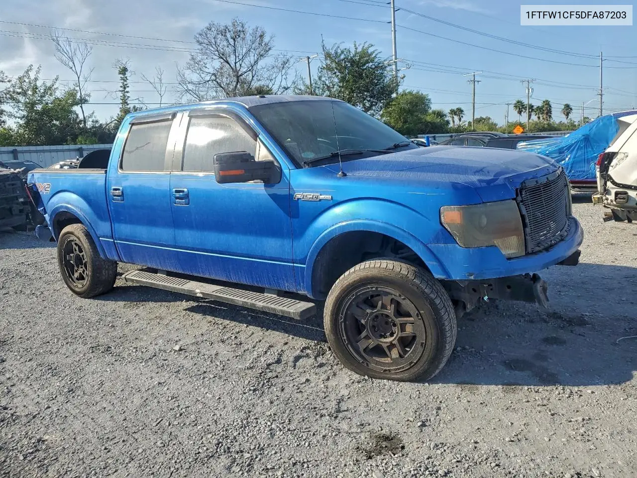 1FTFW1CF5DFA87203 2013 Ford F150 Supercrew