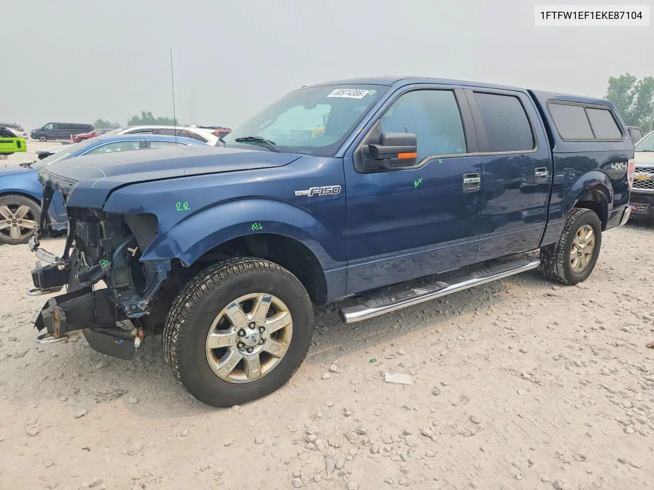 2014 Ford F150 Supercrew VIN: 1FTFW1EF1EKE87104 Lot: 60974386
