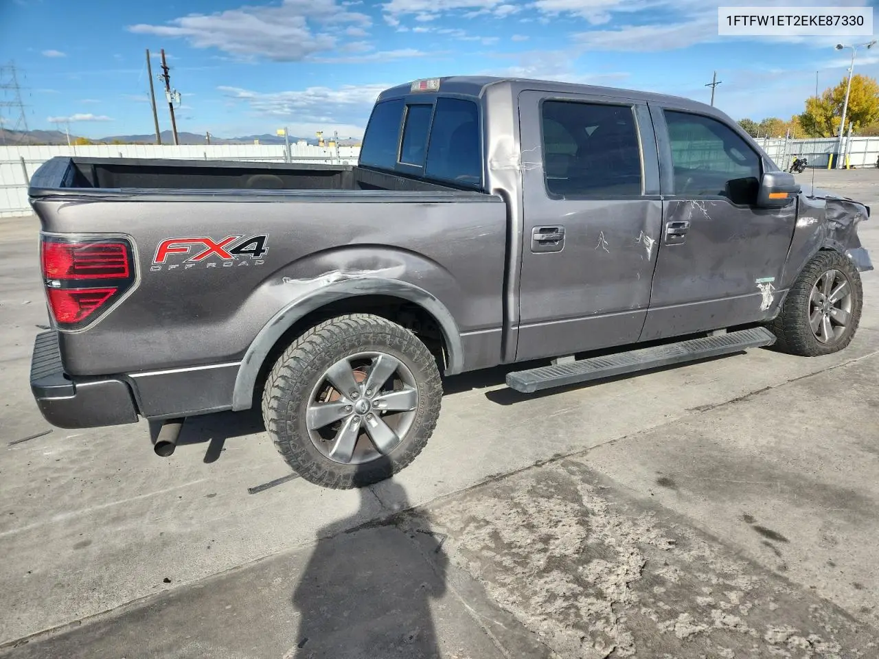 1FTFW1ET2EKE87330 2014 Ford F150 Supercrew
