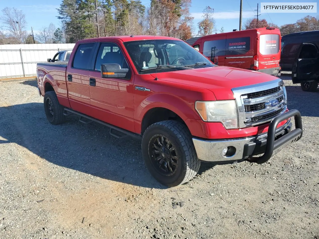 1FTFW1EF5EKD34077 2014 Ford F150 Supercrew