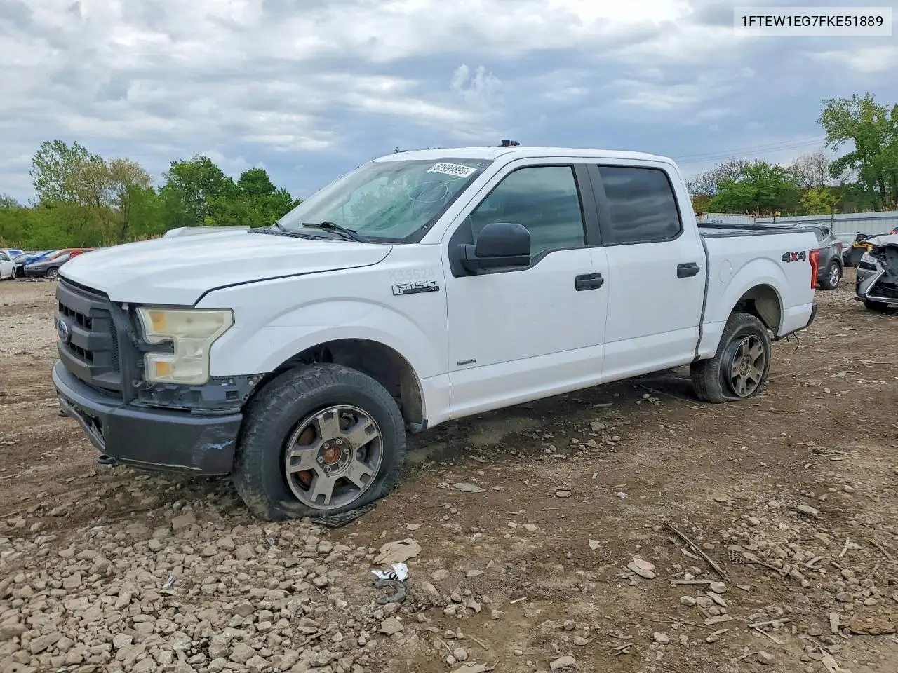 1FTEW1EG7FKE51889 2015 Ford F150 Supercrew