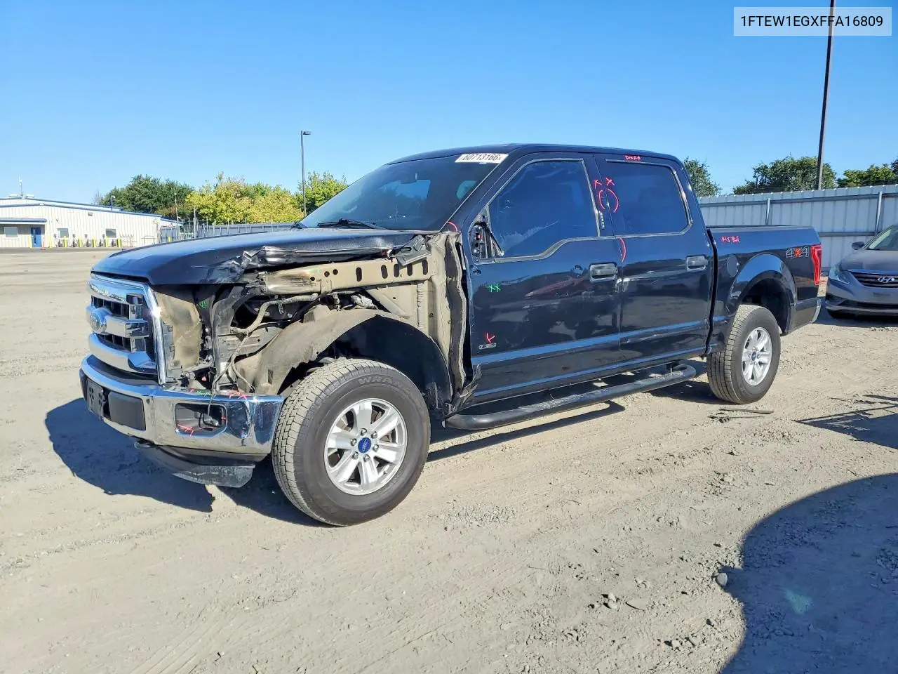 2015 Ford F150 Supercrew VIN: 1FTEW1EGXFFA16809 Lot: 60713166