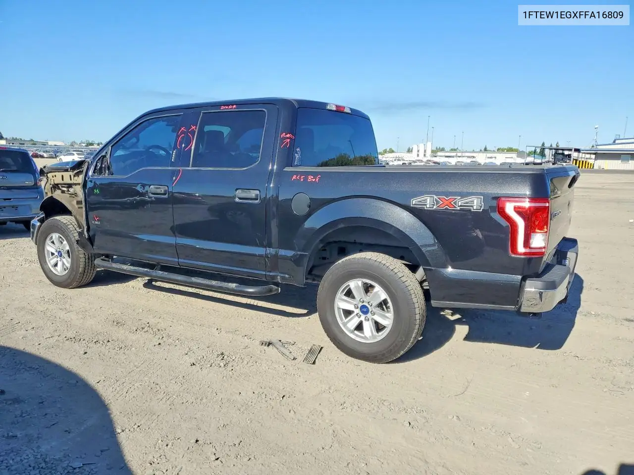 2015 Ford F150 Supercrew VIN: 1FTEW1EGXFFA16809 Lot: 60713166