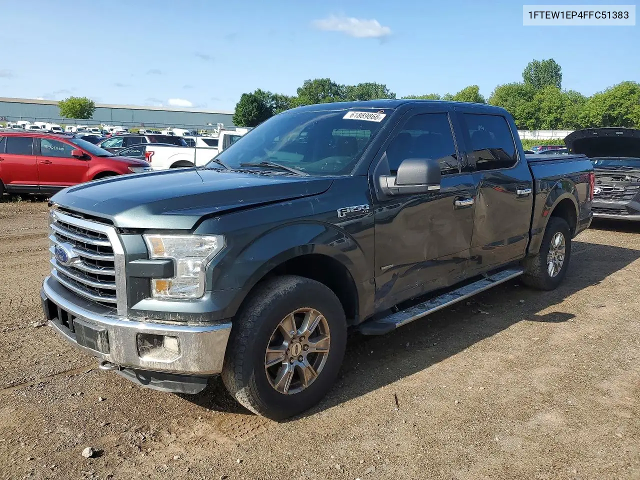 2015 Ford F150 Supercrew VIN: 1FTEW1EP4FFC51383 Lot: 61889866