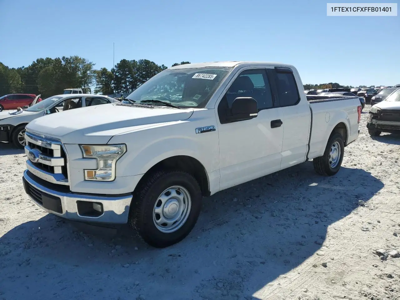1FTEX1CFXFFB01401 2015 Ford F150 Super Cab