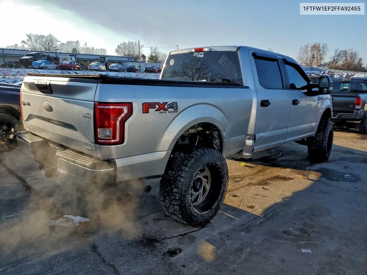 1FTFW1EF2FFA92455 2015 Ford F150 Supercrew